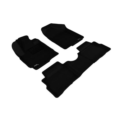 3D MAXpider KAGU 1st & 2nd Row Floormats - Black | 2011-2013 Kia Soul (L1KA03301509)