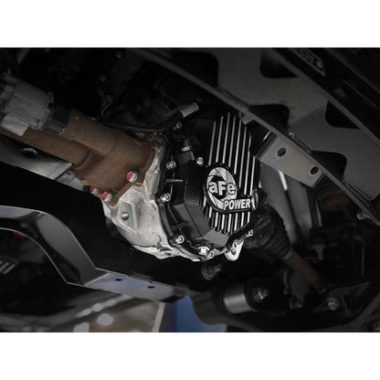 aFe Pro Series Front Differential Cover Black w/ Machined Fins (46-71050B)