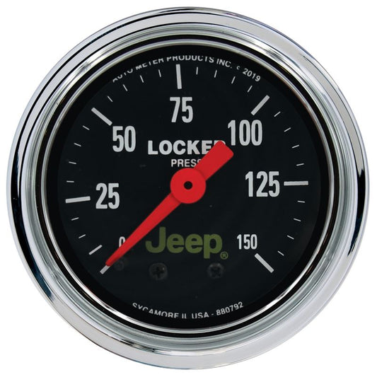 AutoMeter Jeep 2-1/16in 150 PSI Mechanical Air Locker Gauge (880792)