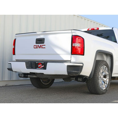 aFe Gemini XV 3 IN 304 Stainless Steel Cat-Back Exhaust System w/ Cut-Out Black for 2009-2018 Chevrolet Silverado 1500(49-34133-B)