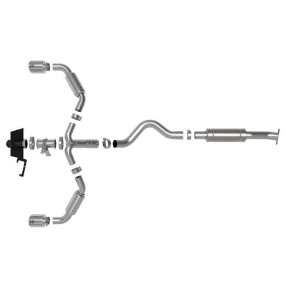 aFe Power Gemini XV 3in to 2-1/2in Cat Back Exhaust w/ Polished Tips for 23-24 Toyota GR Corolla L3 1.6L (t) (49-36067-P)