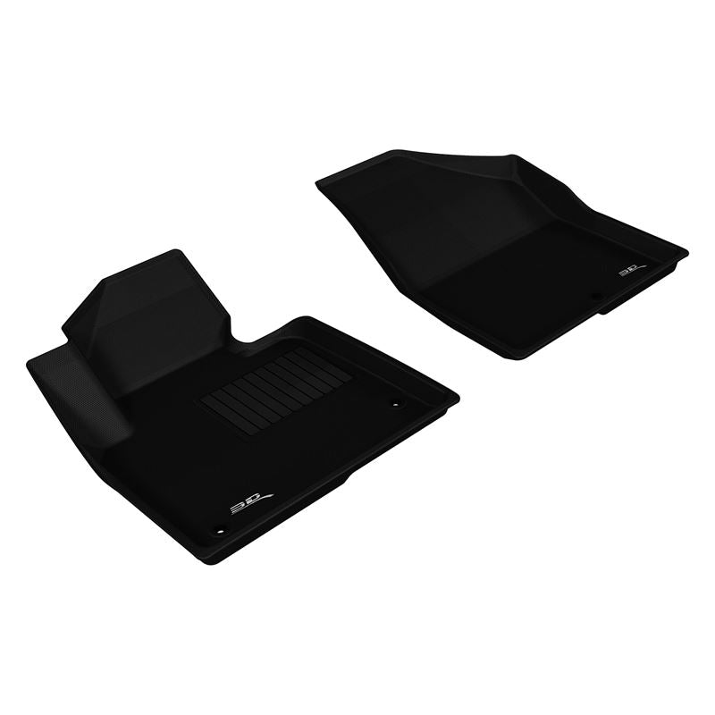 3D MAXpider KAGU 1st Row Floormat - Black | 2013-2019 Hyundai Santa Fe Sport/Santa Fe/Santa Fe Xl (L1HY01711509)