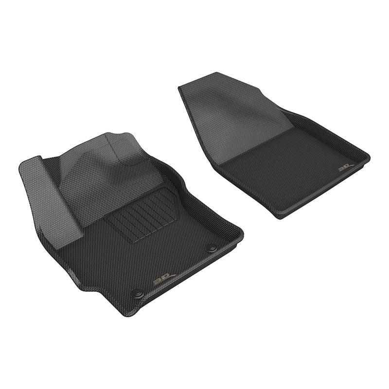 3D MAXpider KAGU Black Floor Mats - Row 1 | 22-23 Toyota Corolla Cross AWD (L1TY29411509)