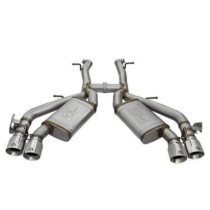 aFe MACH Force-Xp 3 IN 304 Stainless Steel Axle-Back Exhaust System w/Polished Tip (49-34068-P)