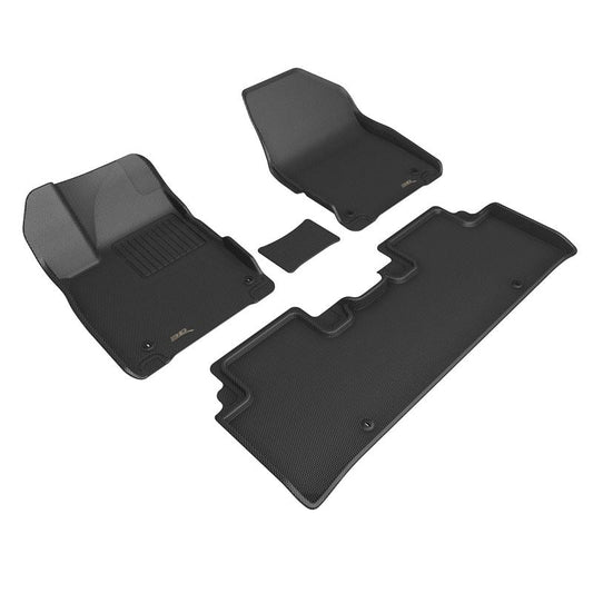 3D MAXpider KAGU 1st & 2nd Row Floormat - Black | 2022 Kia EV6 (L1KA07101509)
