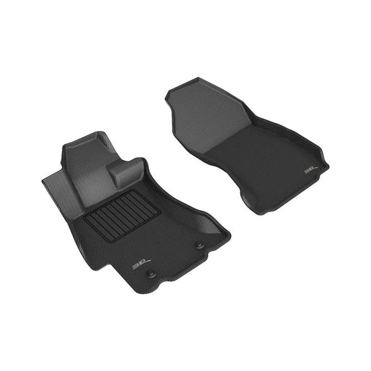 3D MAXpider KAGU 1st Row Floormat - Black | 2012-2019 Subaru Impreza/XV Crosstrek/WRX/Sti (L1SB00811509)