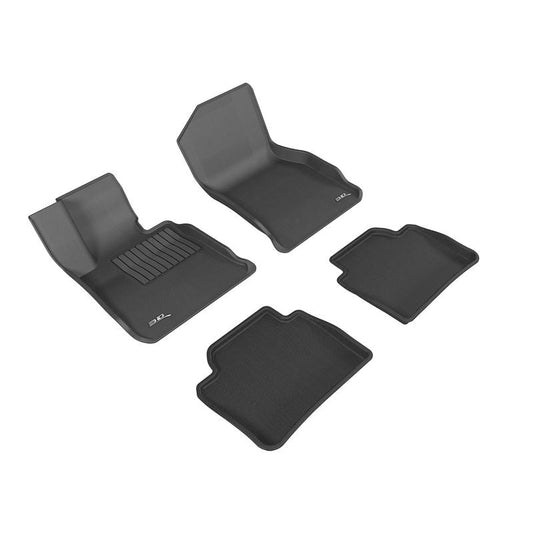 3D MAXpider KAGU 1st & 2nd Row Floormats - Black | 2014-2020 BMW 4 Series Gran Coupe (F36) (L1BM06701509)