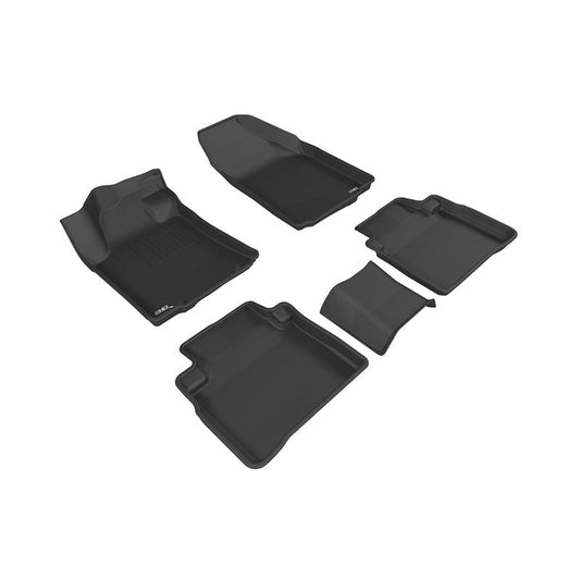 3D MAXpider KAGU 1st & 2nd Row Floormats - Black | 2016-2019 Nissan Maxima (L1NS08801509)