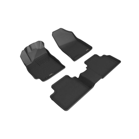 3D MAXpider KAGU Full Set Floormat - Black | 2021-2025 Hyundai Elantra (L1HY11001509)