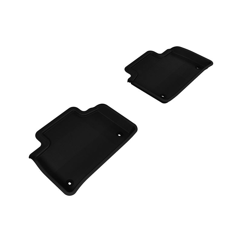 3D MAXpider KAGU 2nd Row Floormats - Black | 2007-2012 Lexus LS460 (L1LX03821509)