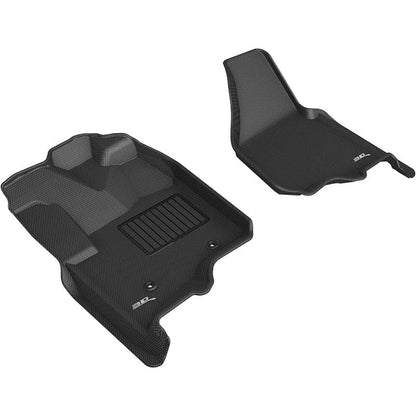 3D MAXpider KAGU 1st Row Floormats - Black | 12-16 Ford F-250 350 450 Bucket Seats No Floor Shift (L1FR09011509)
