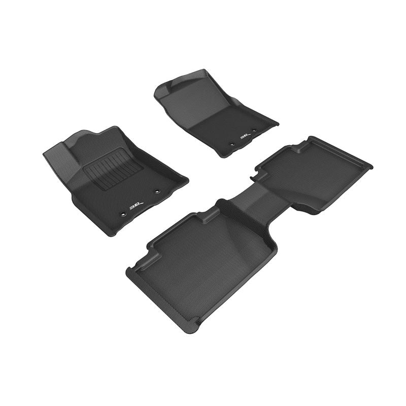 3D MAXpider KAGU 1st & 2nd Row Floormats - Black | 2018-2020 Toyota Tacoma Access Cab (L1TY24901509)