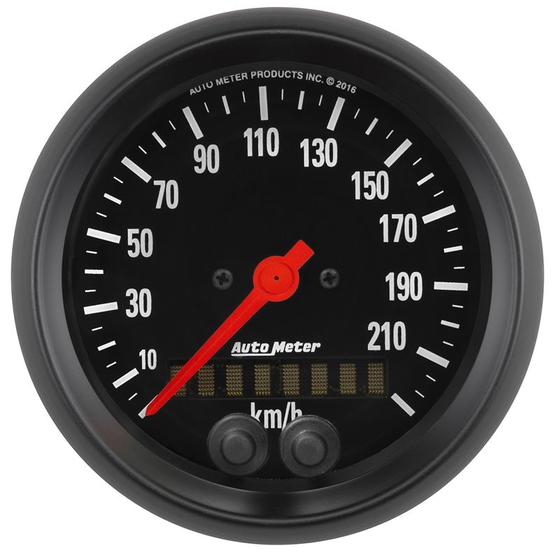 AutoMeter Z Series 3-3/8in 0-225KM/H (GPS) Speedometer Gauge (2680-M)