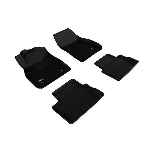 3D MAXpider KAGU 1st & 2nd Row Floormats - Black | 2013-2015 Chevrolet Malibu (L1CH06301509)