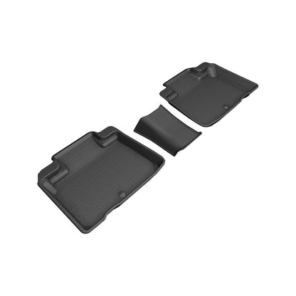 3D MAXpider KAGU 2nd Row Floormats - Black | 2016-2020 Lincoln Nautilus/Mkx (L1LC00821509)