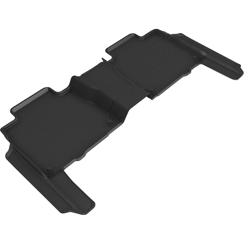 3D MAXpider KAGU 2nd Row Floormats - Black | 20-21 Mercedes GLS-Class (No Executive Rear Seat Package) (L1MB13021509)
