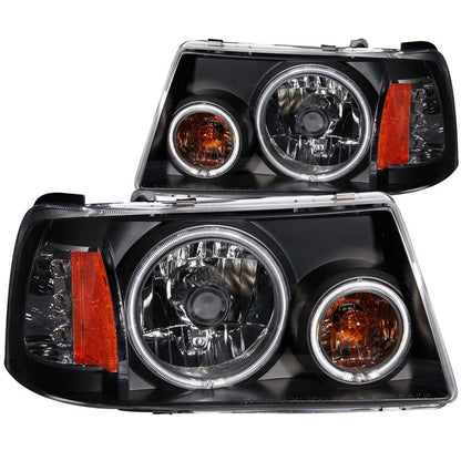ANZO Projector Headlights w/ Halo Black (CCFL) | Ford Ranger (01-11) (111152)