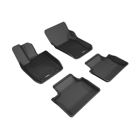 3D MAXpider KAGU 1st & 2nd Row Floormats - Black | 2017-2019 Porsche Panamera (L1PO01701509)