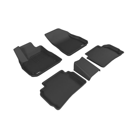 3D MAXpider KAGU 1st & 2nd Row Floormats - Black | 2016-2020 Chevrolet Malibu (L1CH07701509)