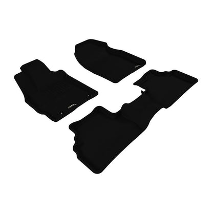 3D MAXpider KAGU 1st & 2nd Row Floormats - Black | 2007-2012 Mazda CX-7 (L1MZ01601509)