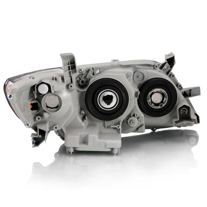 ANZO Projector Headlight Set Clear Lens Chrome w/ Amber Housing | Toyota Camry (07-09) (121551)