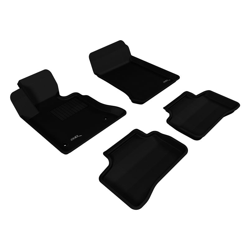 3D MAXpider KAGU 1st & 2nd Row Floormats - Black | 20092012 Mercedes-Benz GLK-Class X204 (L1MB05101509)