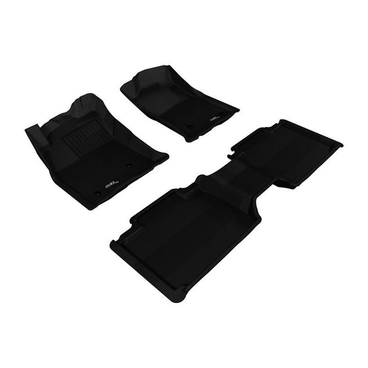 3D MAXpider KAGU 1st & 2nd Row Floormats - Black | 2005-2011 Toyota Tacoma Access Cab (L1TY07501509)