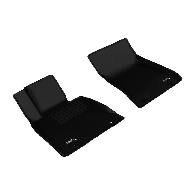3D MAXpider KAGU 1st Row Floormat - Black | 2015-2019 Genesis/Hyundai G80/Genesis Sedan (L1HY06111509)