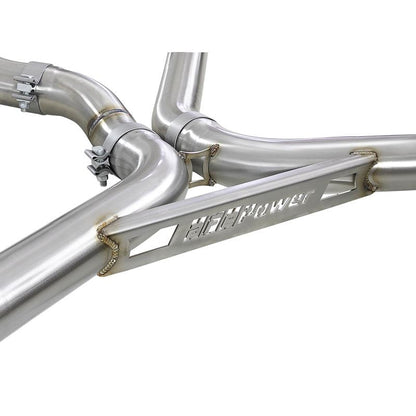 aFe MACH Force-XP 3-1/2 IN 304 Stainless Steel Cat-Back Exhaust w/ Black Tip (49-36342-B)