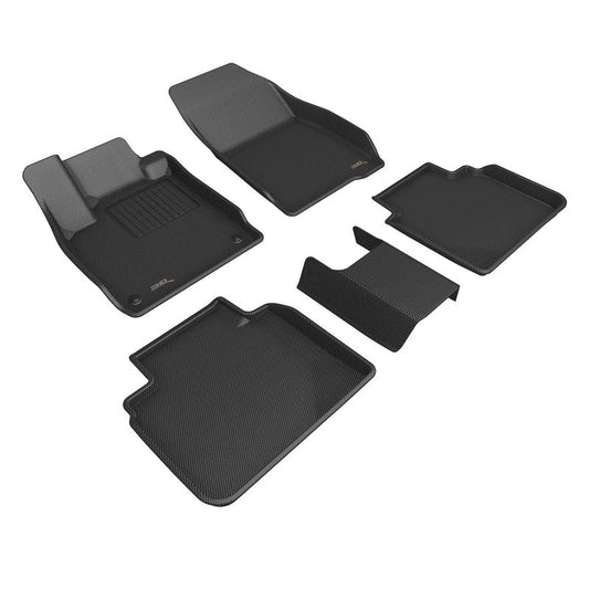 3D MAXpider KAGU Front & Rear Floormats - Black | 2023-2024 Honda Accord (L1HD13401509)