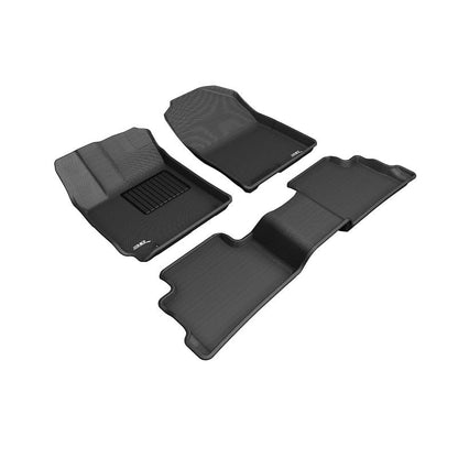 3D MAXpider KAGU 1st & 2nd Row Floormats - Black | 2018-2020 Hyundai Kona (L1HY09201509)