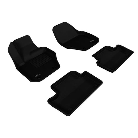 3D MAXpider KAGU 1st & 2nd Row Floormats - Black | 2010-2017 Volvo XC60 (L1VV01501509)