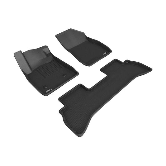 3D MAXpider KAGU 1st +2nd Row Floormats - Black | 2021 Buick Encore GX FWD 20-21/Chevy Trailblazer FWD (L1BC04301509)