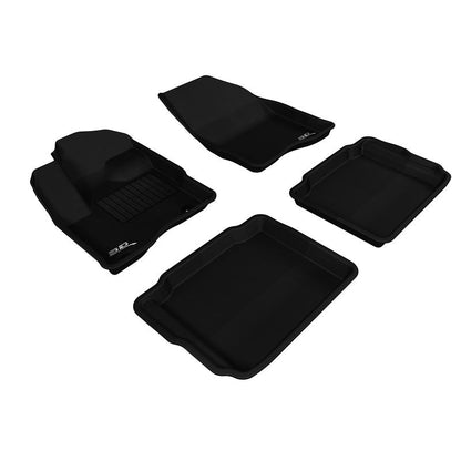 3D MAXpider KAGU 1st & 2nd Row Floormats - Black | 2010-2019 Ford Taurus (L1FR01801509)