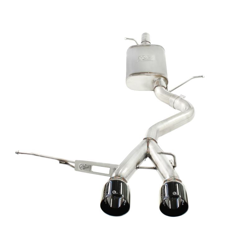 aFe MACH Force-Xp 2-1/2 in 304 Stainless Steel Cat-Back Exhaust w/Black Tip (49-36408-B)