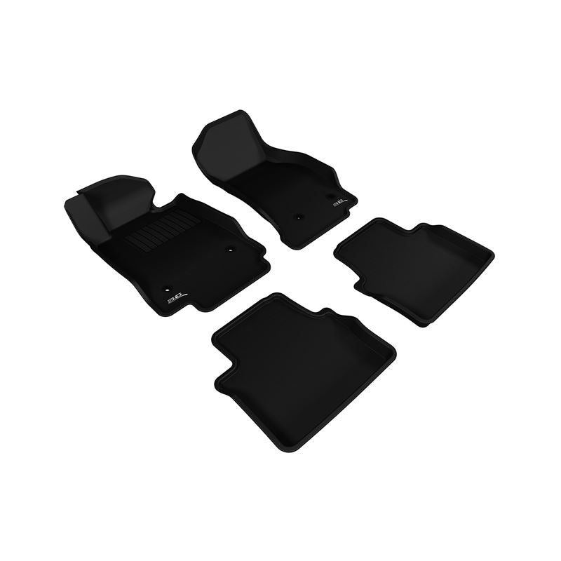 3D MAXpider KAGU 1st 2nd Row Floormats - Black | 2014-2019 Cadillac CTS (L1CD01001509)