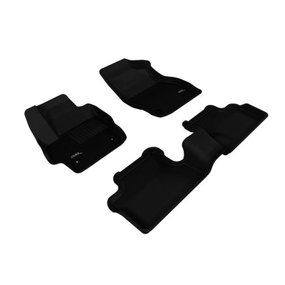 3D MAXpider KAGU 1st & 2nd Row Floormats - Black | 2010-2013 Mazda Mazda3 (L1MZ01301509)