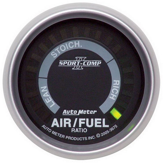 AutoMeter Sport-Comp II 52mm Lean-Rich Digital Air/Fuel Ratio Narrowband Gauge (3675)