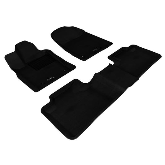 3D MAXpider KAGU 1st & 2nd Row Floormats - Black | 2013-2020 Jeep Grand Cherokee (L1JP00501509)