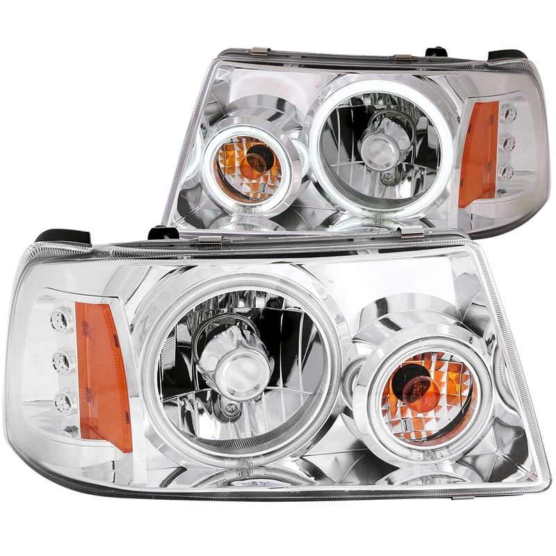 ANZO Projector Headlights w/ Halo Chrome (CCFL) | Ford Ranger (01-11) (111151)