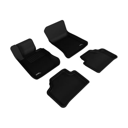 3D MAXpider KAGU 1st 2nd Row Floormats - Black | 2013-2015 BMW X1 E84 (L1BM01701509)