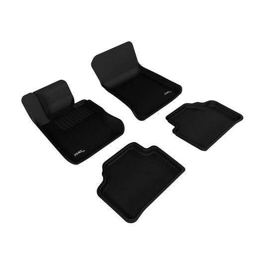 3D MAXpider KAGU 1st 2nd Row Floormats - Black | 2013-2015 BMW X1 E84 (L1BM01701509)