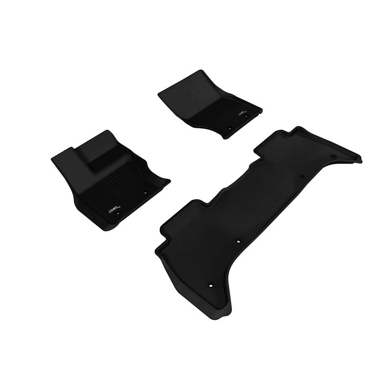 3D MAXpider KAGU 1st & 2nd Row Floormats - Black | 2013-2020 Land Rover Range Rover (L1LR01001509)