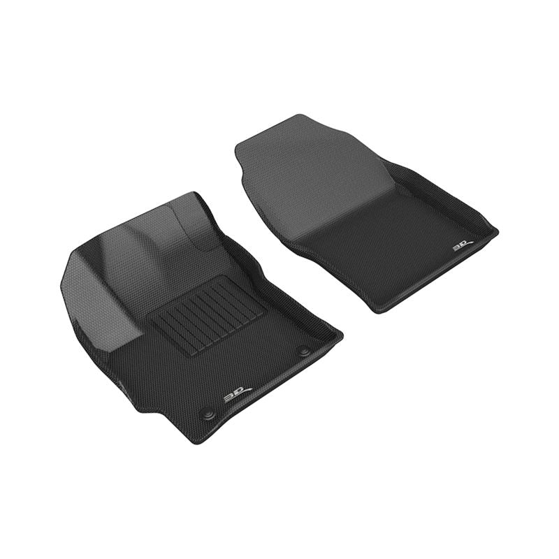 3D MAXpider KAGU Black Floor Mats - Row 1 | 22-23 Toyota Corolla Cross FWD (L1TY26811509)