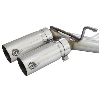 aFe Rebel Series 3 IN to 2-1/2 IN 409 Stainless Steel Cat-Back Exhaust w/ Polish Tip for 2021-2021 Ford F-150(49-43128-P)