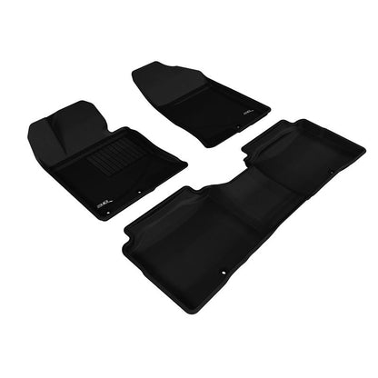 3D MAXpider KAGU 1st & 2nd Row Floormats - Black | 2011-2015 Kia Optima (L1KA02501509)