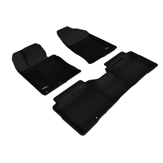 3D MAXpider KAGU 1st & 2nd Row Floormats - Black | 2011-2015 Kia Optima (L1KA02501509)