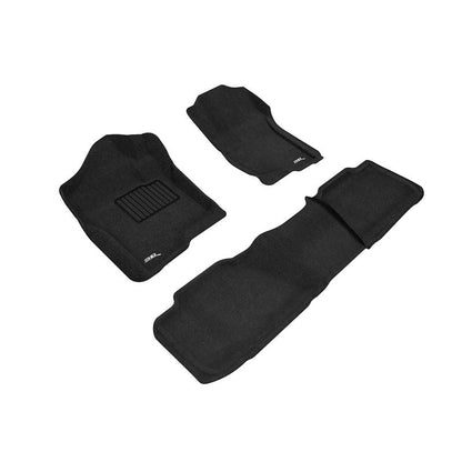 3D MAXpider ELEGANT 1st 2nd Row - Floor Mat Set (Black) | 07-14 Chevrolet Tahoe With Bench 2nd Row (L1CH04904709)