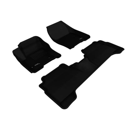 3D MAXpider KAGU 1st & 2nd Row Floormats - Black | 2013-2018 Ford C-Max/Escape (L1FR05601509)