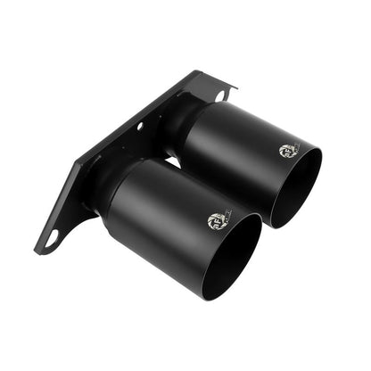 aFe MACH Force-Xp 4 IN Satin Black OE Replacement Exhaust Tips for 2014-2016 Porsche 911(49C36435-B)